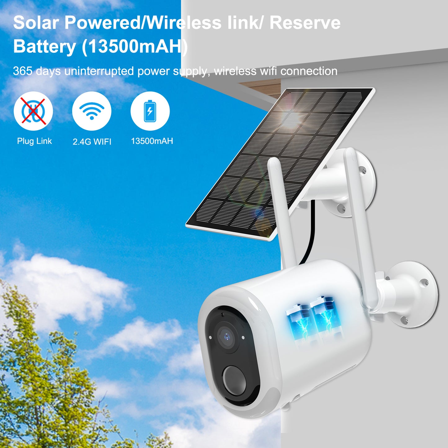 Security Cameras Wireless 2K AI Floodlight Outdoor 2-Way Talk,Night Vision,IP66 Waterproof by Uniwatch