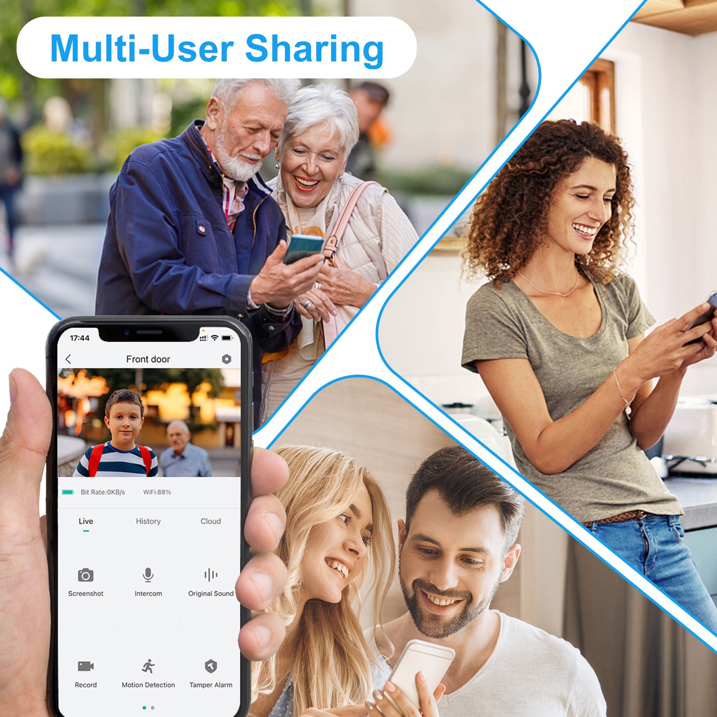 Wireless Doorbell Camera 2K AI Outdoor WiFi Video Doorbell,Two-Way Audio Night Vision,IP65 Waterproof by Uniwatch