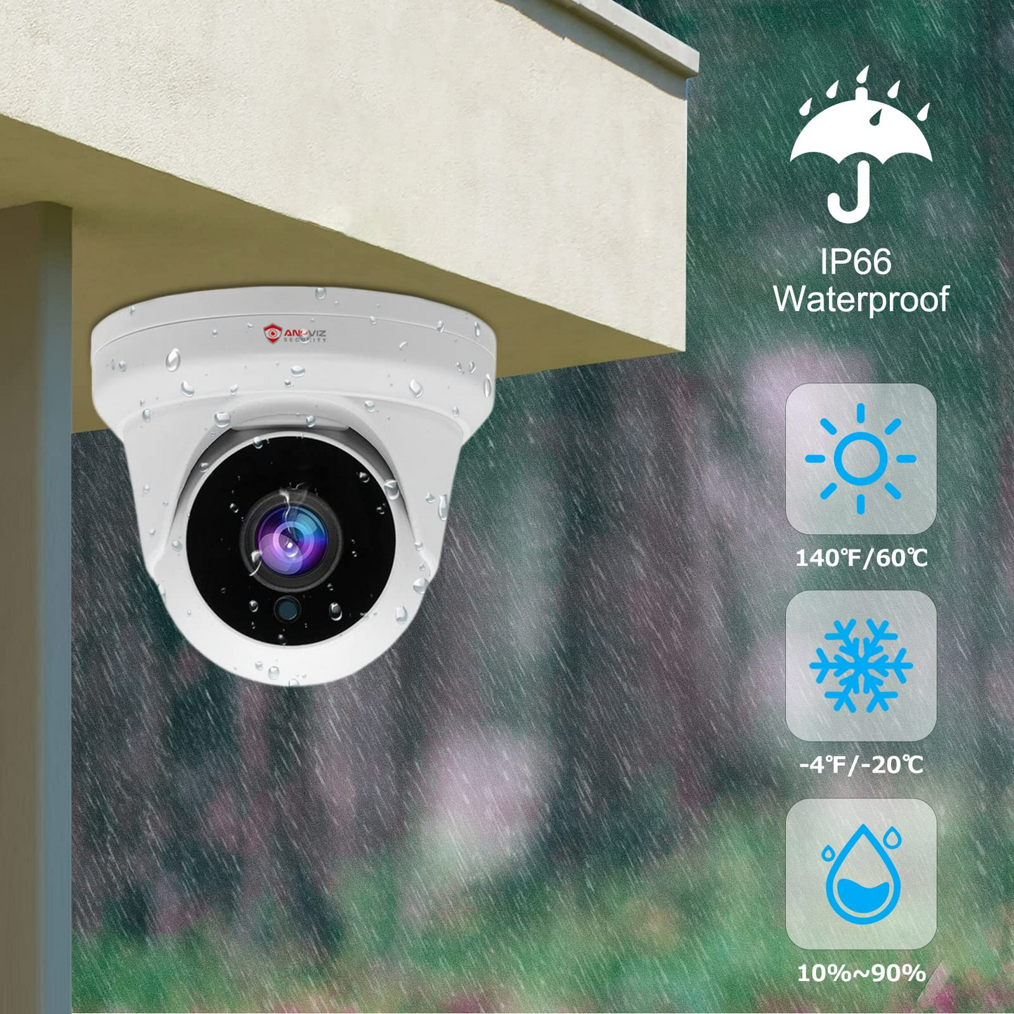 Anpviz 4MP PoE IP Turret Camera