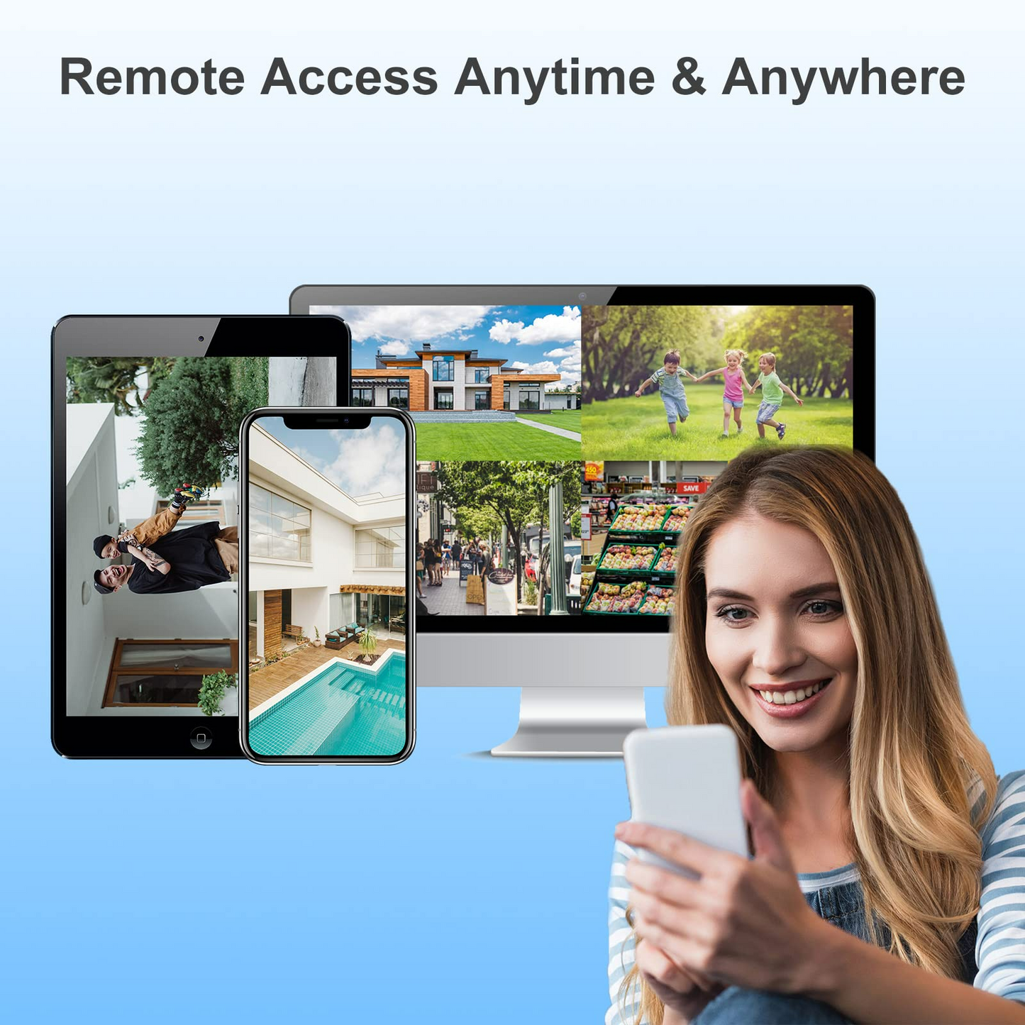 Anpviz 6MP PoE IP Dome Camera with Mic/Audio, Smart Human/Vehicle Detection IP Security Camera Outdoor, Night Vision 98ft Weatherproof IP66 Wide Angle 2.8mm #IPC-D260W-S