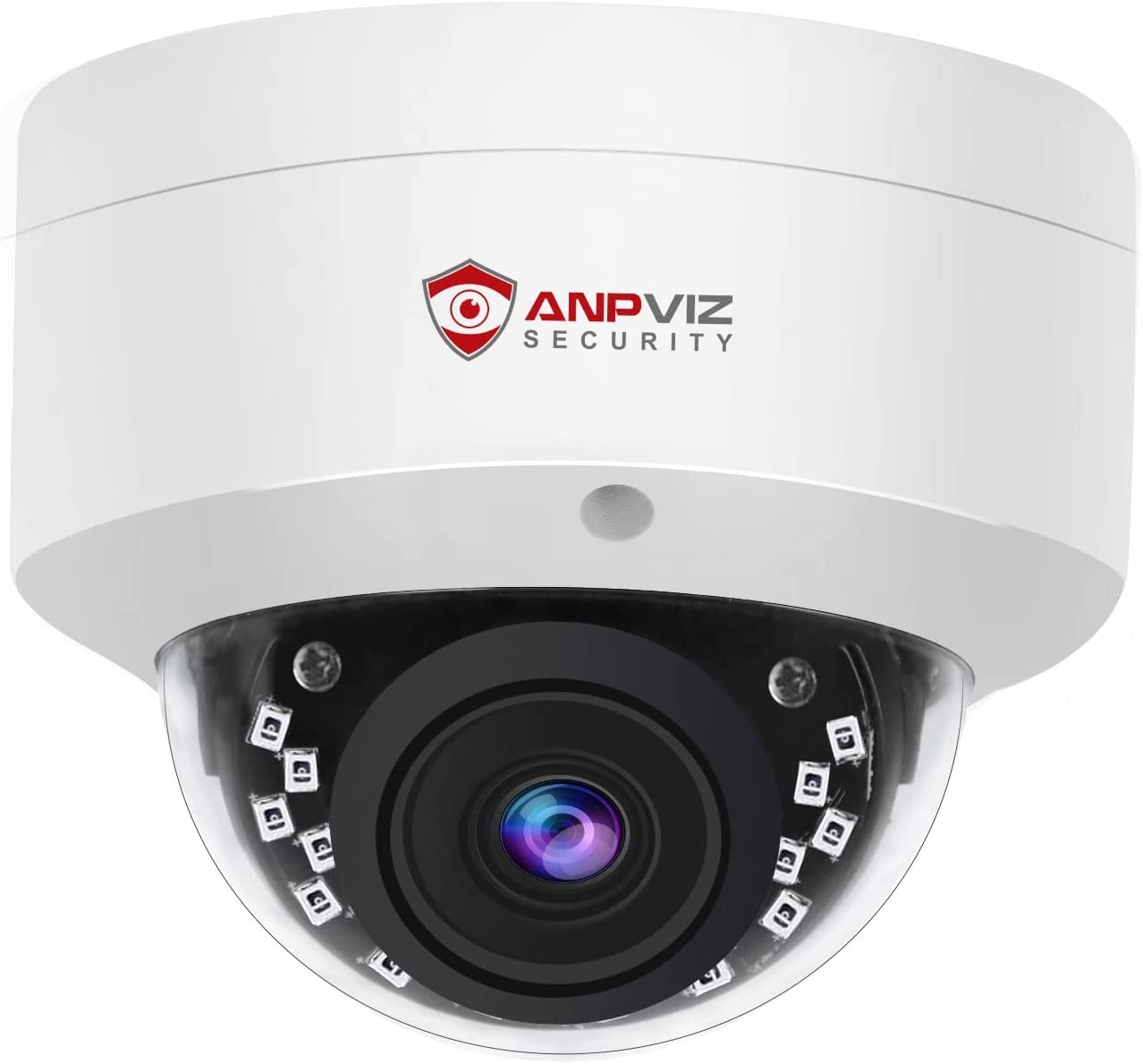 Anpviz 6MP PoE IP Dome Camera with Mic/Audio, Smart Human/Vehicle Detection IP Security Camera Outdoor, Night Vision 98ft Weatherproof IP66 Wide Angle 2.8mm #IPC-D260W-S